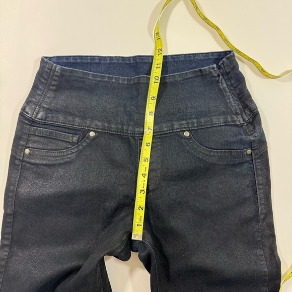 Spanx Alexia Slimming Skinny Jeans Side Zip Dark Wash - Picture 7 of 7